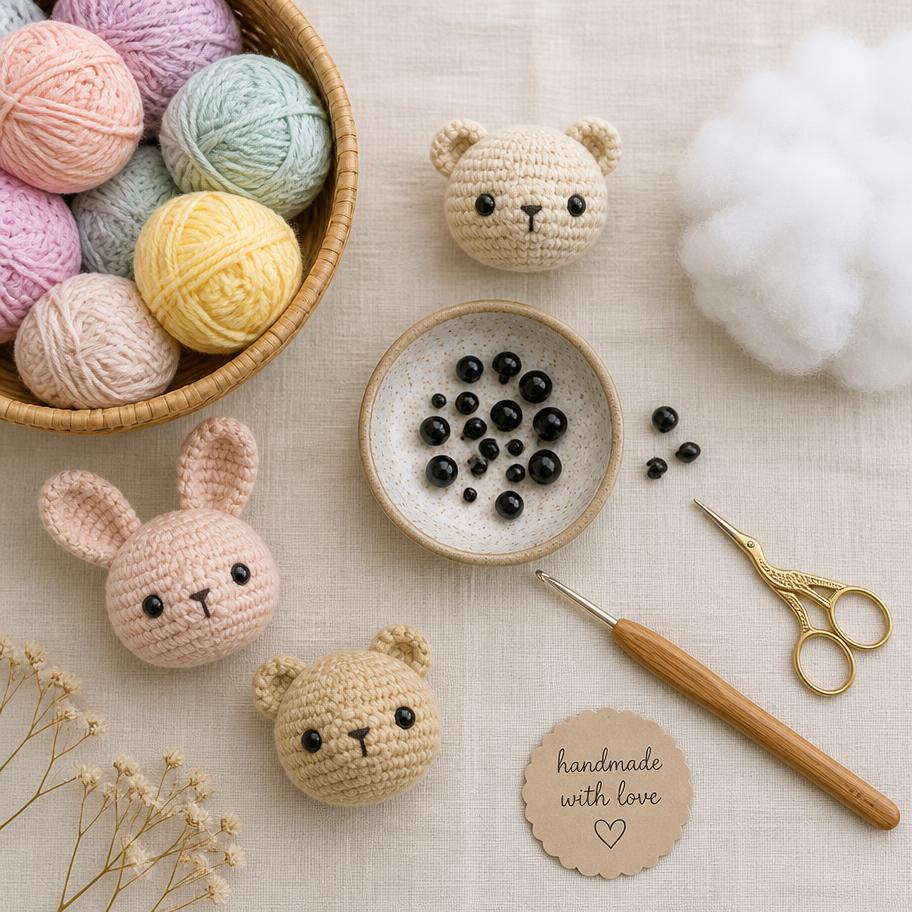 Fios e materiais para Amigurumi